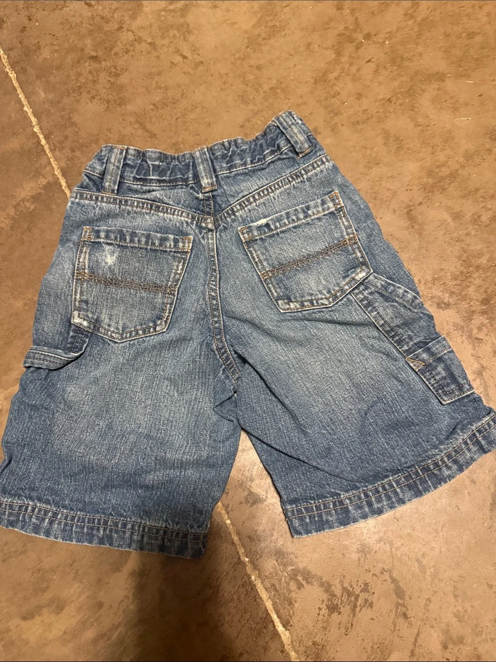 Arizona Jean Company Blue Denim Cargo Shorts for Kids